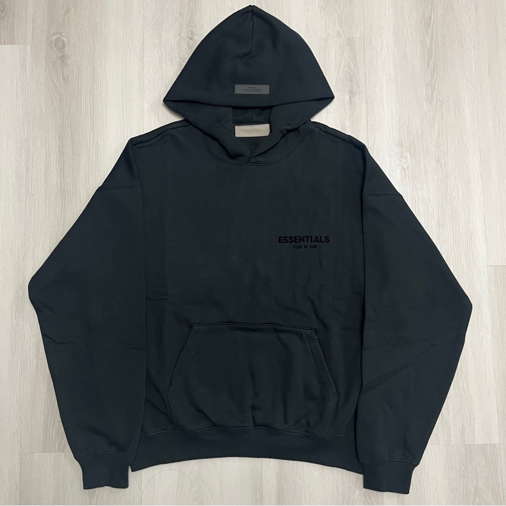 Essentials Black Hoodie and Sweatpants Set - Picture 2 of 7